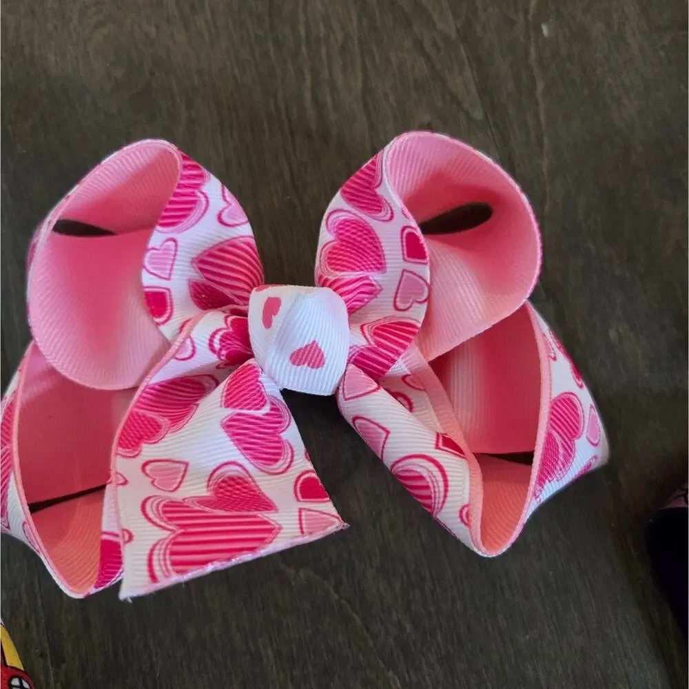 Lot of 20+ Handmade Girls Bows Small and Large Sizes